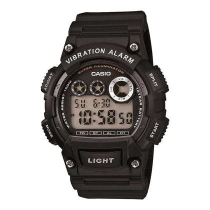 Casio W735H Series - Reloj Digital para Hombre con Cronómetro, Temporizador, Luz LED, Resistencia al Agua y Batería de 10 Años