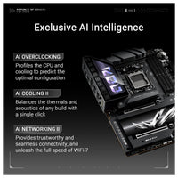 ASUS ROG Crosshair X870E Hero AMD X870E AM5 ATX Placa base con inteligencia artificial y 18+2+2 etapas de potencia