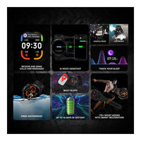 CARBINOX Blaze Smartwatch con GPS, resistente, 170+ modos deportes, Gorilla Glass, llamadas, compatible Android iOS