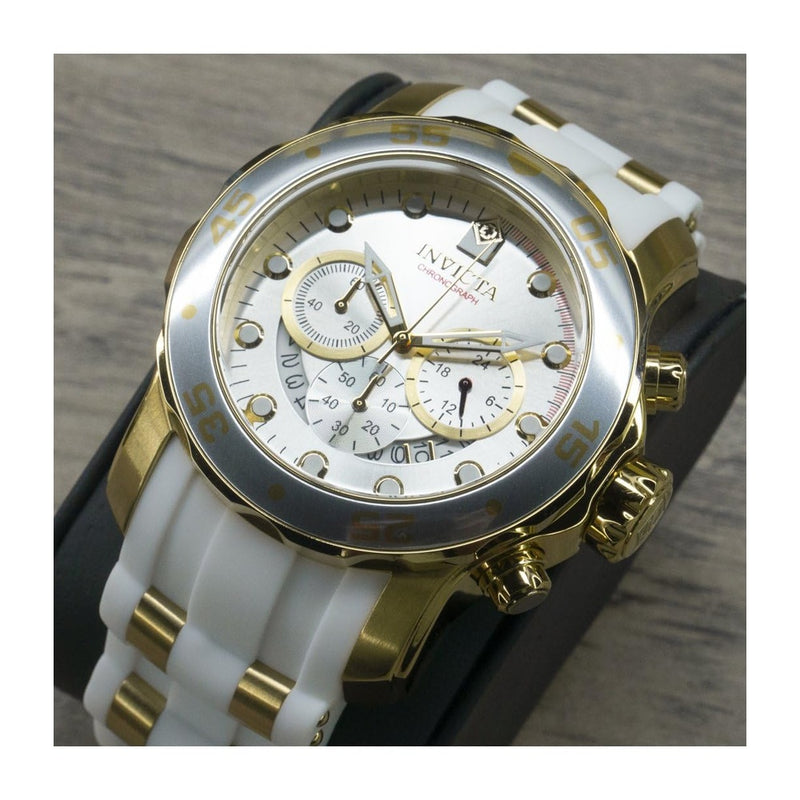 Invicta Reloj de cuarzo Pro Diver para hombre, acero inoxidable y resistencia al agua, correa de silicona