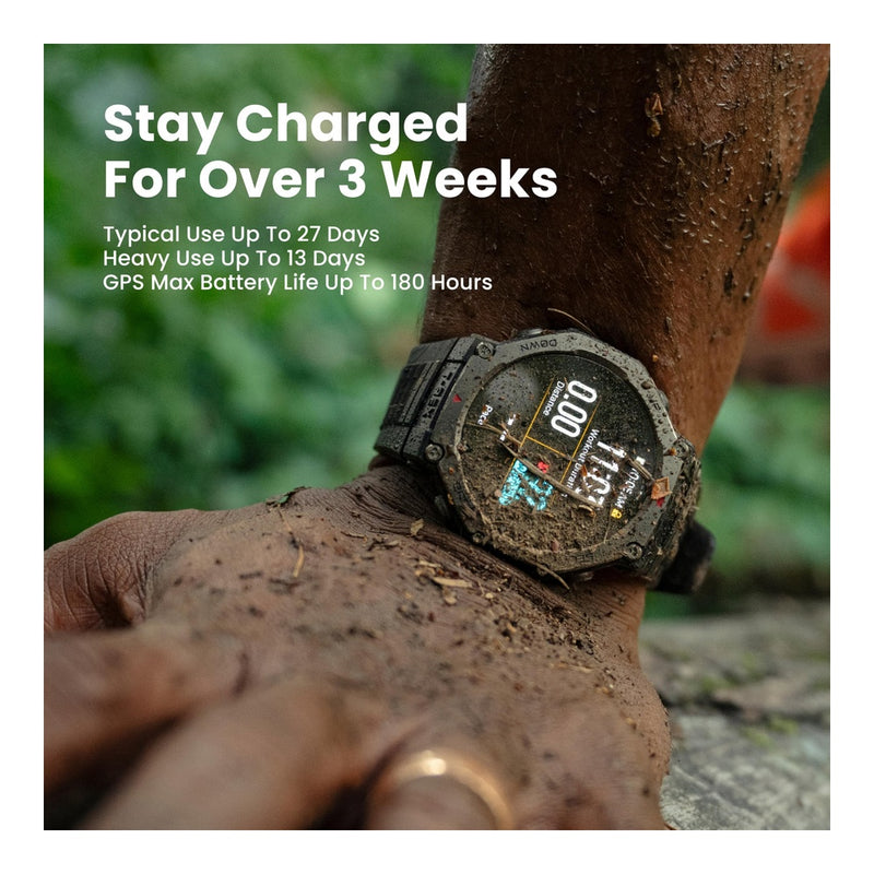 Amazfit T-Rex 3 - Smartwatch Militar Resistente Con GPS Y Mapas Offline, 170 Modos De Fitness