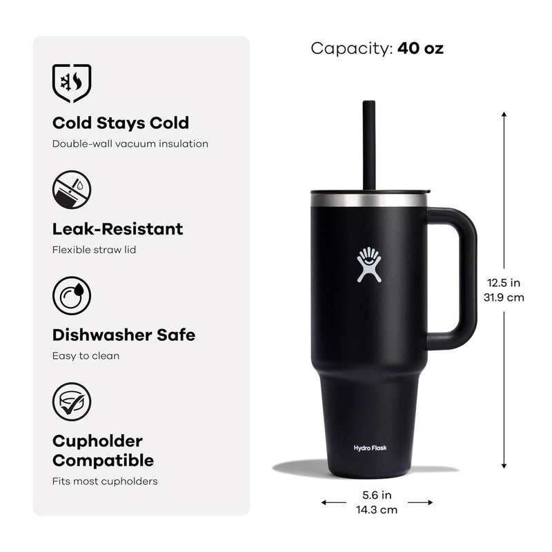 Hydro Flask Travel Tumbler 40oz - Camellia