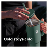 Hydro Flask Travel Tumbler 40oz - Stainless Lime