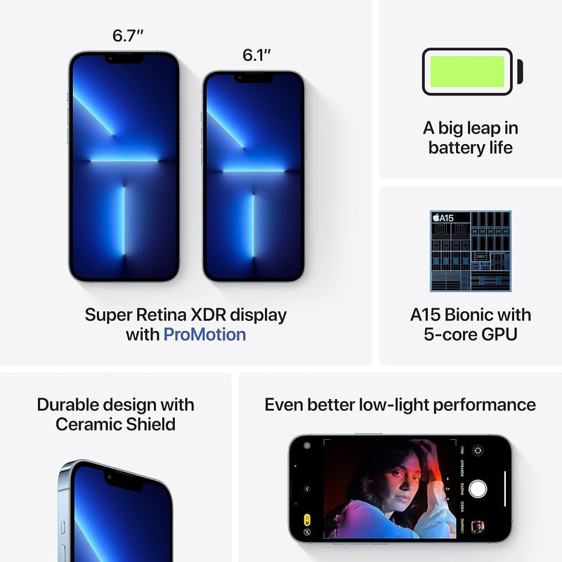 Apple iPhone 13 Pro Max 128GB (Reacondicionado) - Azul Sierra