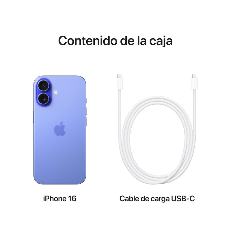 Apple iPhone 16 128GB (Renovado) - Azul Ultramar
