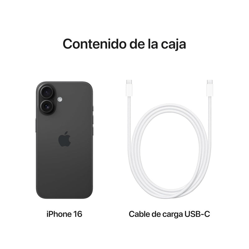 Apple iPhone 16 128GB (Renovado) - Negro