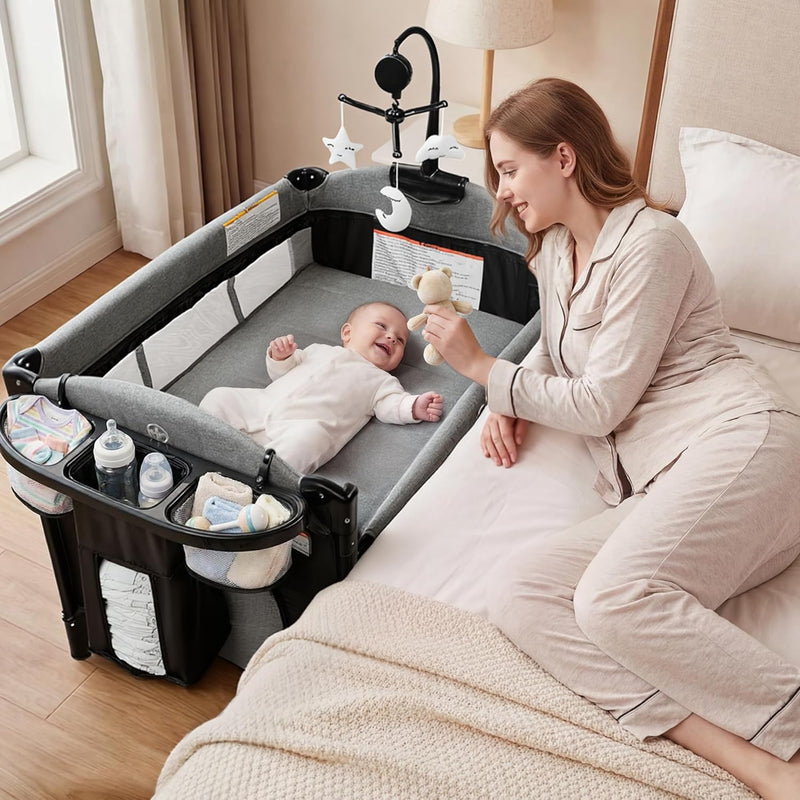 Kinder King 4 in 1 Playard Portatil Arcoiris