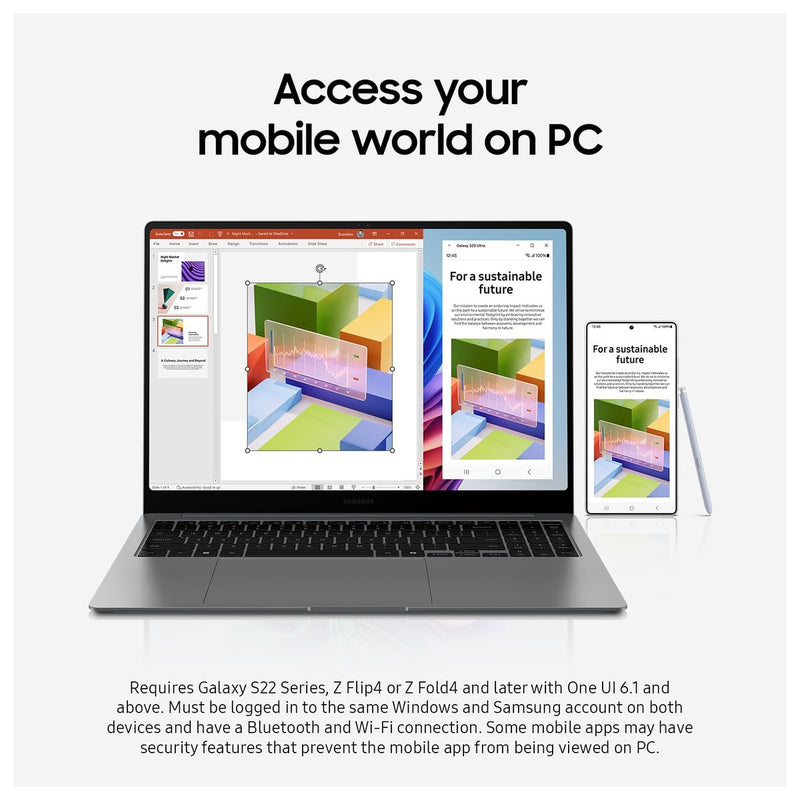Computadora Portátil Samsung Galaxy Book5 360 Pantalla Táctil AMOLED Intel Core Ultra 16GB RAM 512GB SSD Dolby Atmos