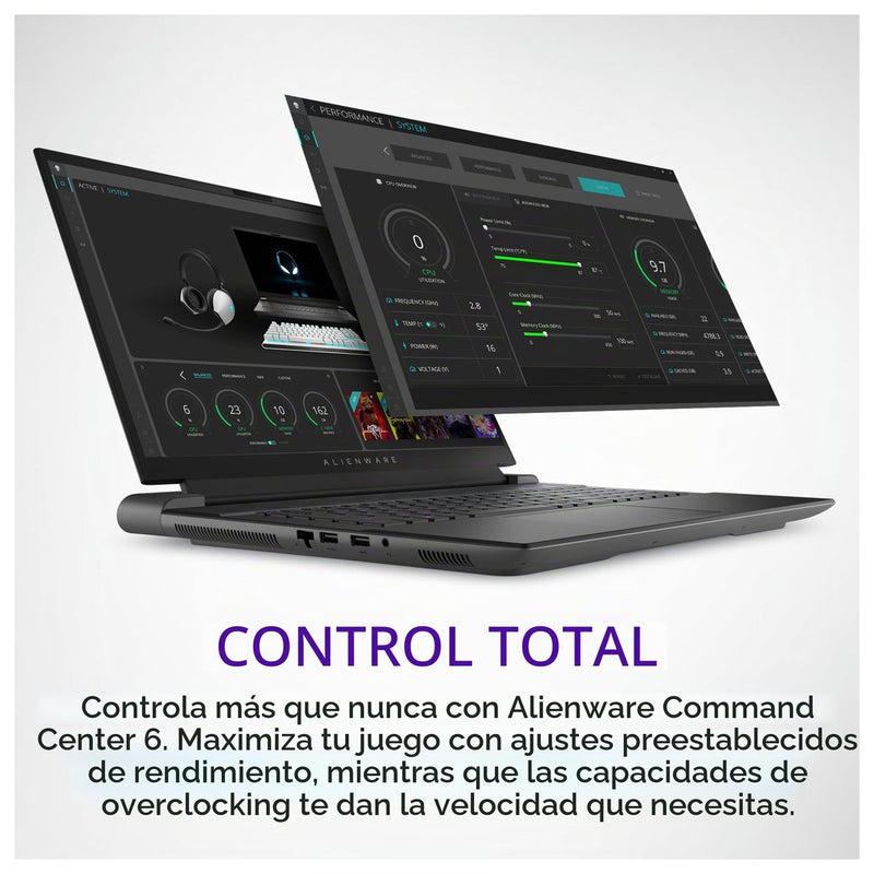 Alienware Portátil Para Juegos M18 R2 18" QHD+ 165Hz I9 32GB 1TB RTX 4080 Luna