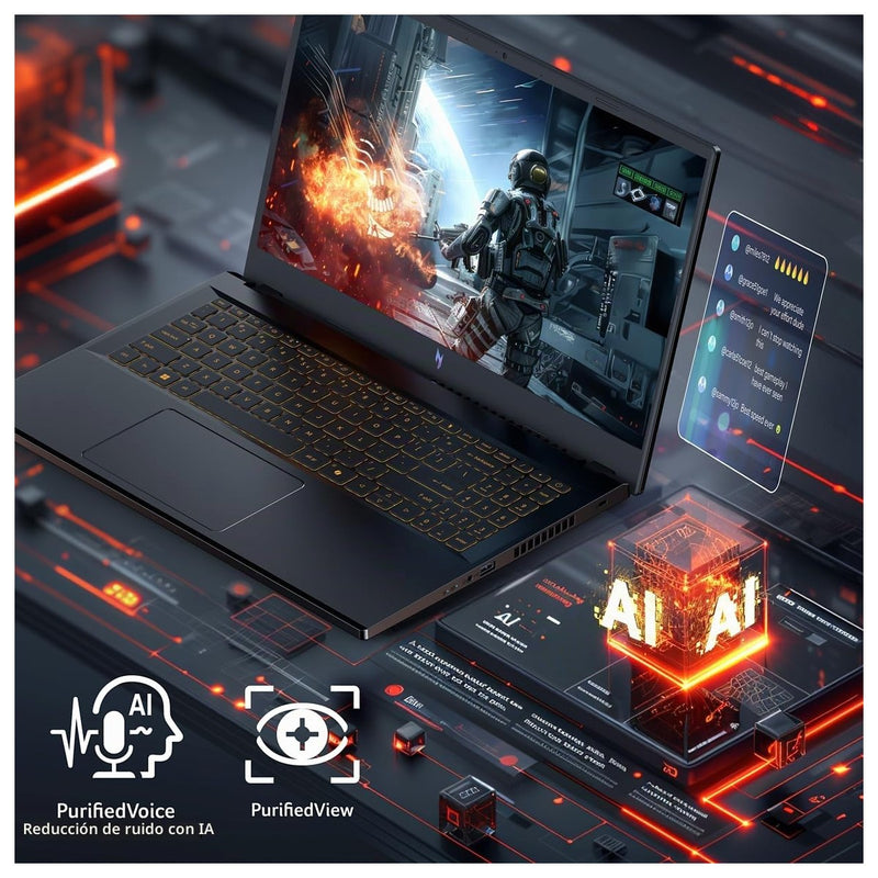 Acer Nitro V Laptop Para Juegos Con Intel Core I7-13620H, GPU NVIDIA RTX 4050, Pantalla FHD IPS De Alta Frecuencia, 16GB RAM, SSD 1TB
