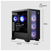 MSI Aegis R2 AI: Torre para juegos con Intel Ultra 9, 32GB RAM, 2TB SSD, RTX 5070 Ti, Wi-Fi 7 y PSU 80+ Gold con accesorio ICP