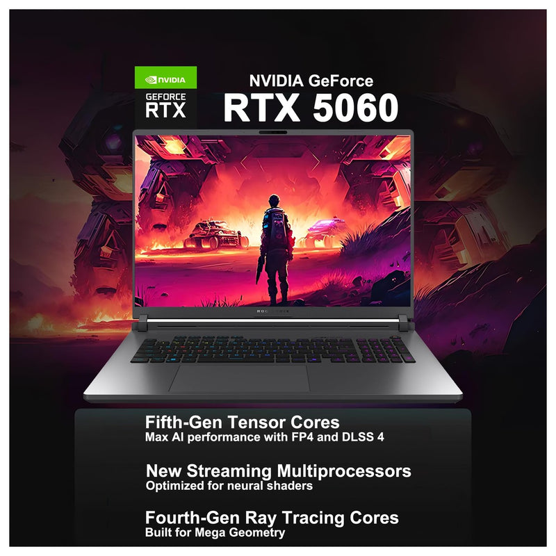 Asus Rog Strix G18 Gaming Laptop Intel Ultra 9 24-Core 32gb Ram 2tb Ssd Ge Force Rtx 5060 Wi-Fi 7 18" 240hz Negrometa