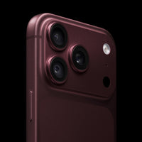 iPhone 18 Pro Borgoña (2026) — detalle del sistema de cámaras
