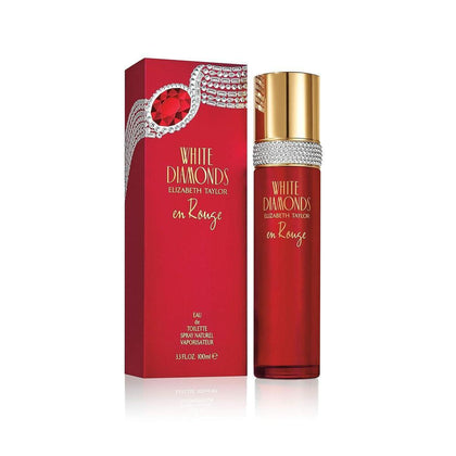 Elizabeth Taylor Perfume para mujer, White Diamonds En Rouge, Eau De Toilette EDT Spray