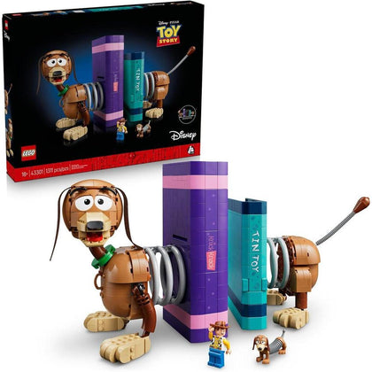 LEGO Toy Story Slinky Dog Bookends: Set de construcción para adultos. Incluye detalles únicos y figuras de Woody y Slinky