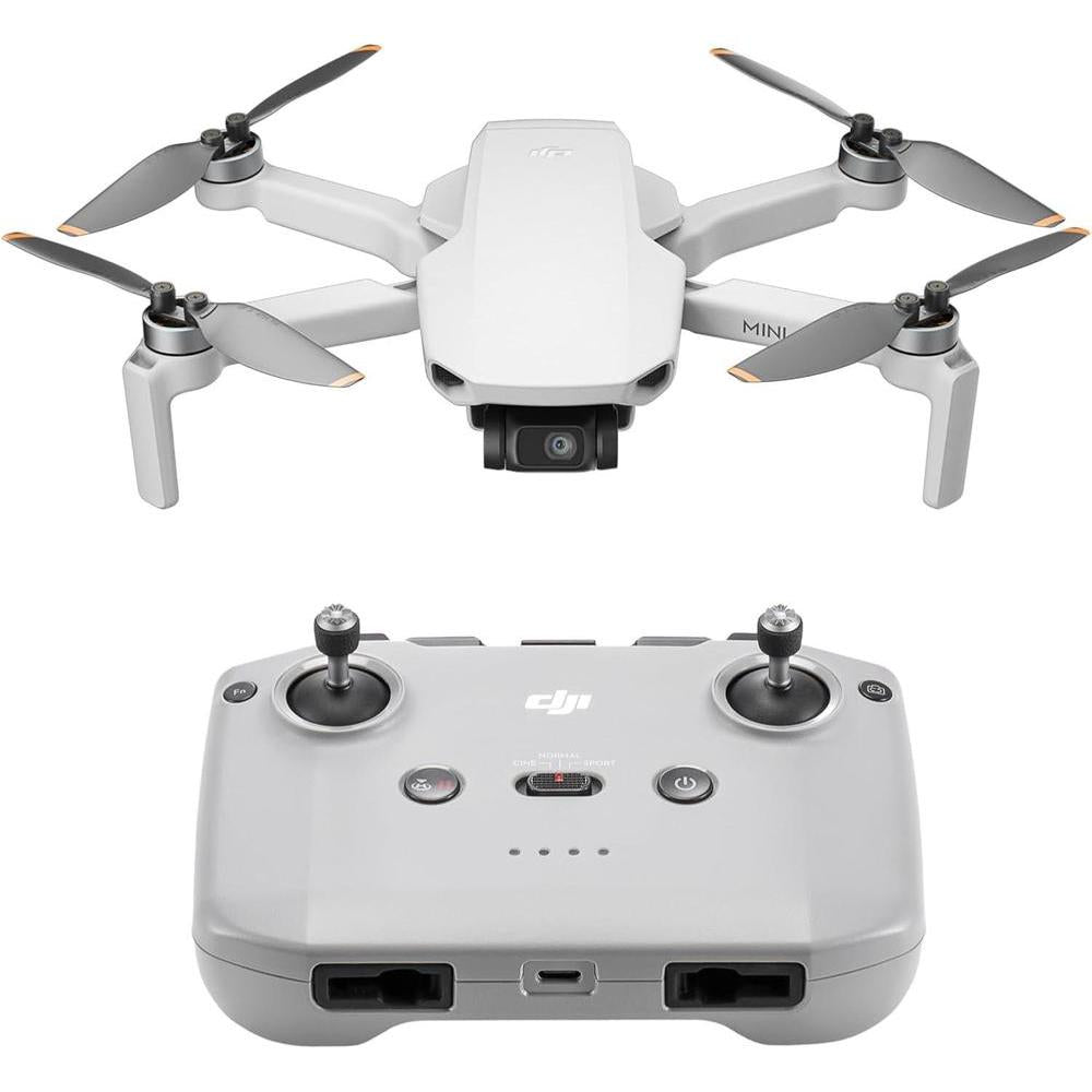 DJI Mini 4K dron con cámara UHD, estabilización de cardán, transmisión larga distancia y resistencia al viento para adultos