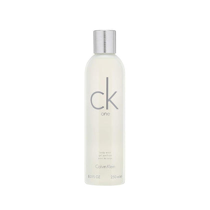Calvin Klein CK One Gel de Baño con notas de té verde, bergamota, cardamomo, violeta y ámbar, para hombres y mujeres