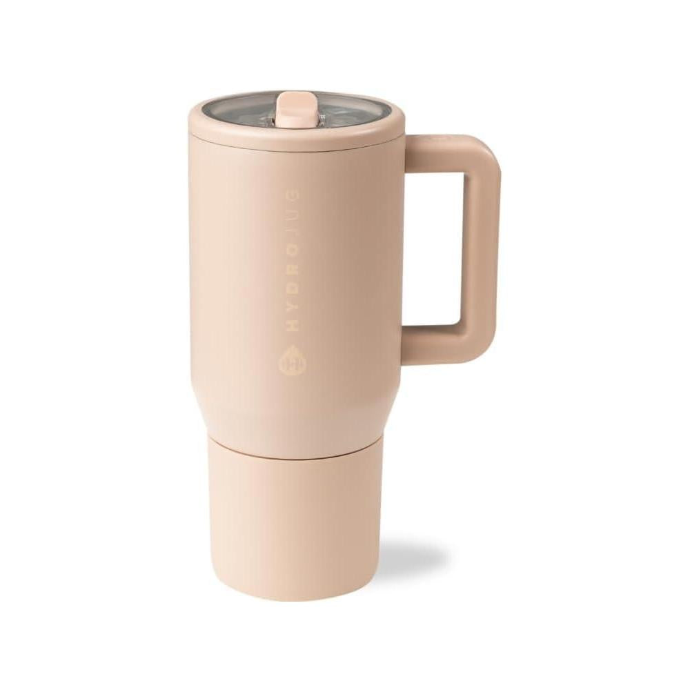 HydroJug Botella de agua aislada para niños con popote abatible y asa, a prueba de fugas y duradera, perfecta para actividades
