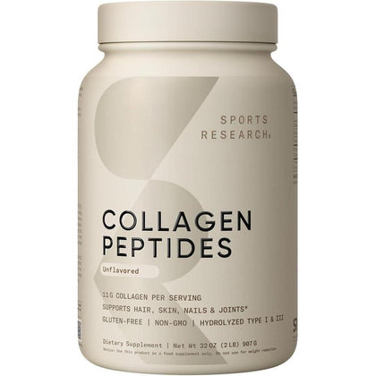 Péptidos de colágeno hidrolizado tipo 1 y 3 para piel, uñas y articulaciones saludables - Sport Research