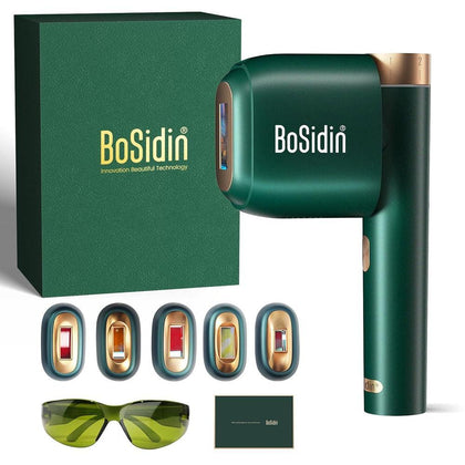 BoSidin IPL Depiladora Láser, 6+1 Modos, Rejuvenecimiento Facial, Enfriamiento de Hielo