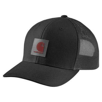 Gorra Carhartt de malla flexible con parche de logotipo de sarga para hombre, con tecnología que combate olores y sudor