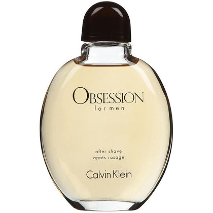 Calvin Klein Obsesión aftershave para hombres con bergamota, mandarina, lavanda y almizcle