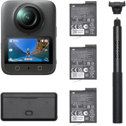 DJI Osmo 360 Adventure Combo, cámara 360 con imagen avanzada, duración extendida, video 8K y Boost, ideal para deportes y vlogs