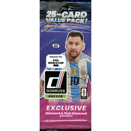 Paquete exclusivo Panini Donruss 2025/26 Camino a la FIFA WORLD CUP con tarjetas, Rookies e Inserts