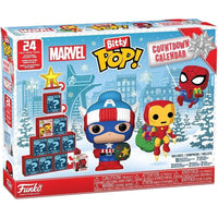 Calendario de cuenta regresiva Pop! Bitty de Marvel - 24 días de sorpresas con mini figuras coleccionables de Funko