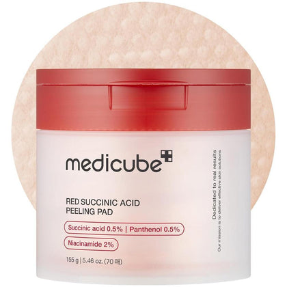 Almohadillas Exfoliantes Con Ácido Succínico Y Pantenol Para Piel Propensa A Brotes