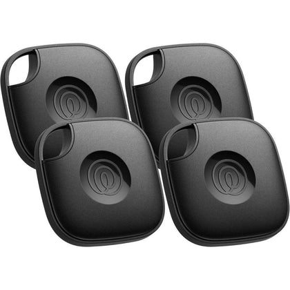 Tile Mate de Life360, rastreador Bluetooth y localizador de llaves, compatible con iOS y Android, paquete de 4, color negro