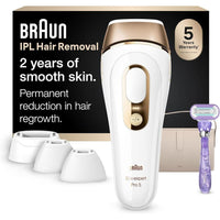 Braun IPL Silk·Expert Pro 5 PL5347, sistema de depilación para mujeres y hombres, resultados duraderos con cabezales de precisión adicionales