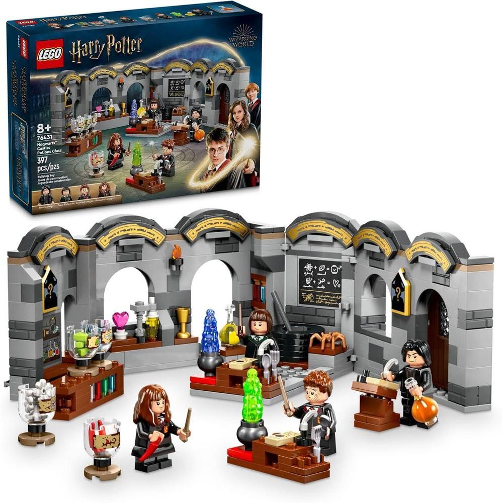 LEGO Harry Potter Castillo de Hogwarts: juego de clase de pociones, coleccionable con 4 minifiguras, idea de regalo mágica