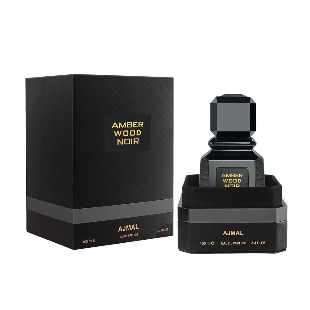 Ajmal Amber Wood Noir Eau De Parfum para hombres y mujeres, fragancia cítrica aromática de larga duración, hecho en Dubái
