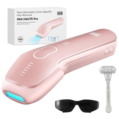 INIA Depilación Láser IPL con Cuidado de Enfriamiento para Vello Grueso en Zonas Sensibles para Hombre y Mujer