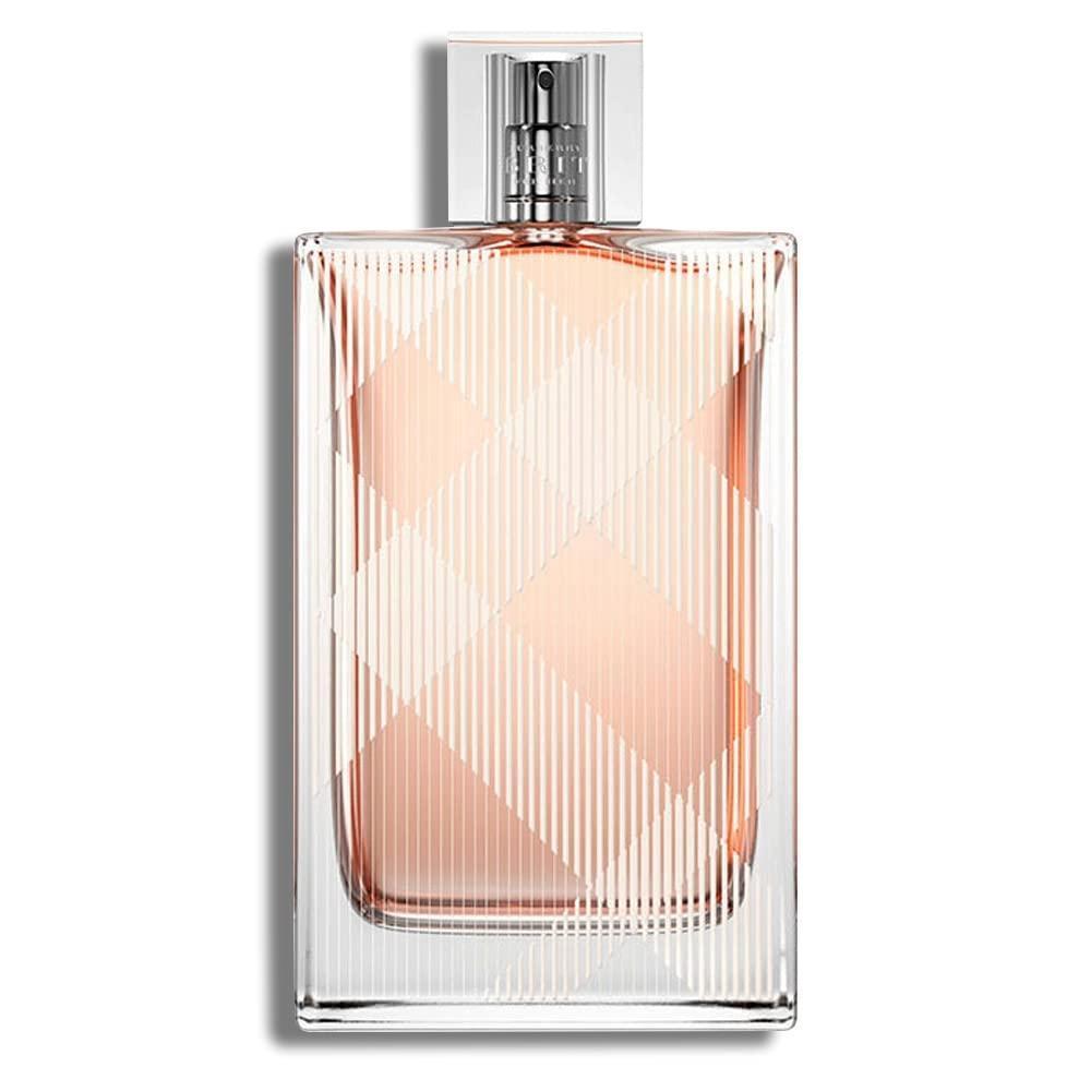 BURBERRY Brit Eau de Toilette, perfume floral con notas de pera, almendra azucarada y vainilla, lujo y larga duración