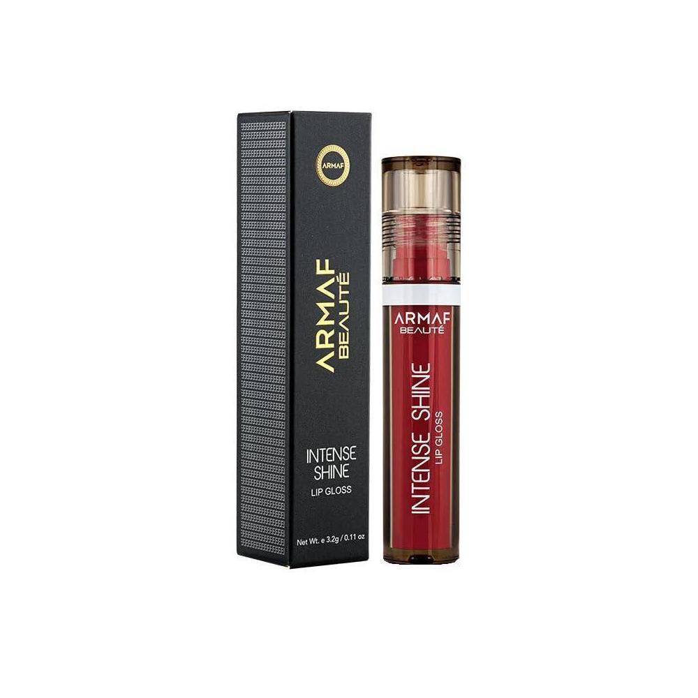 Armaf Beauté Intense Shine - Brillo labial hidratante no pegajoso para alto brillo, color cereza
