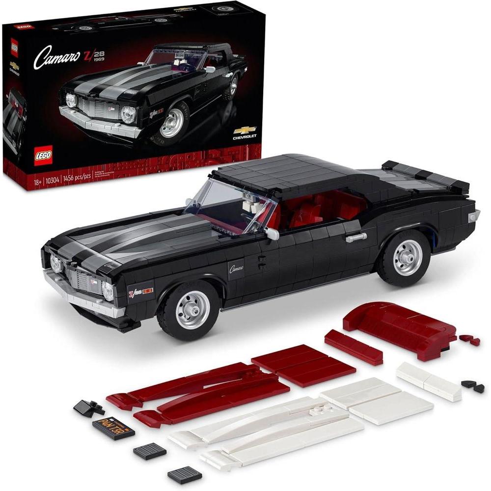LEGO Chevrolet Camaro Z28 1969, réplica personalizable de coche clásico, idea de regalo para adolescentes y adultos