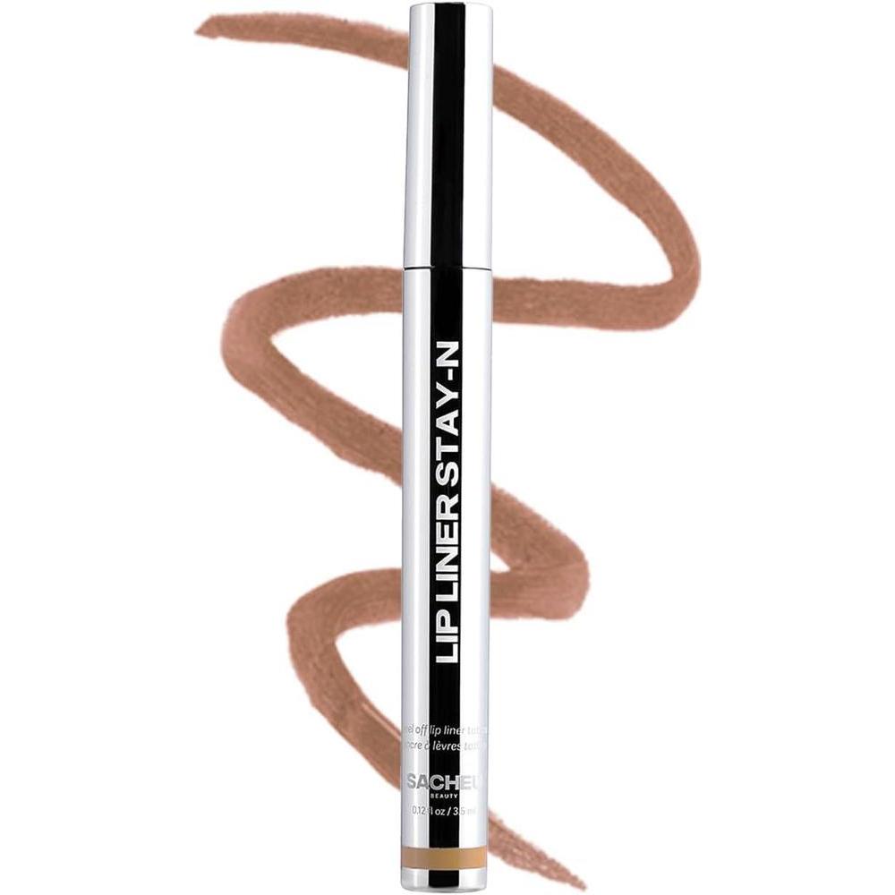 Sacheu Lip Liner Stay-N, delineador de labios de larga duración con ácido hialurónico y vitamina E, acabado mate vegano