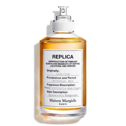 Maison Margiela Réplica Jazz Club Eau de Toilette cálido y especiado con vainilla, ron y tabaco
