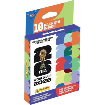 EcoBlister Panini de la Copa Mundial de la FIFA 2026: 10 paquetes oficiales con insertos de Amazon, colección licenciada