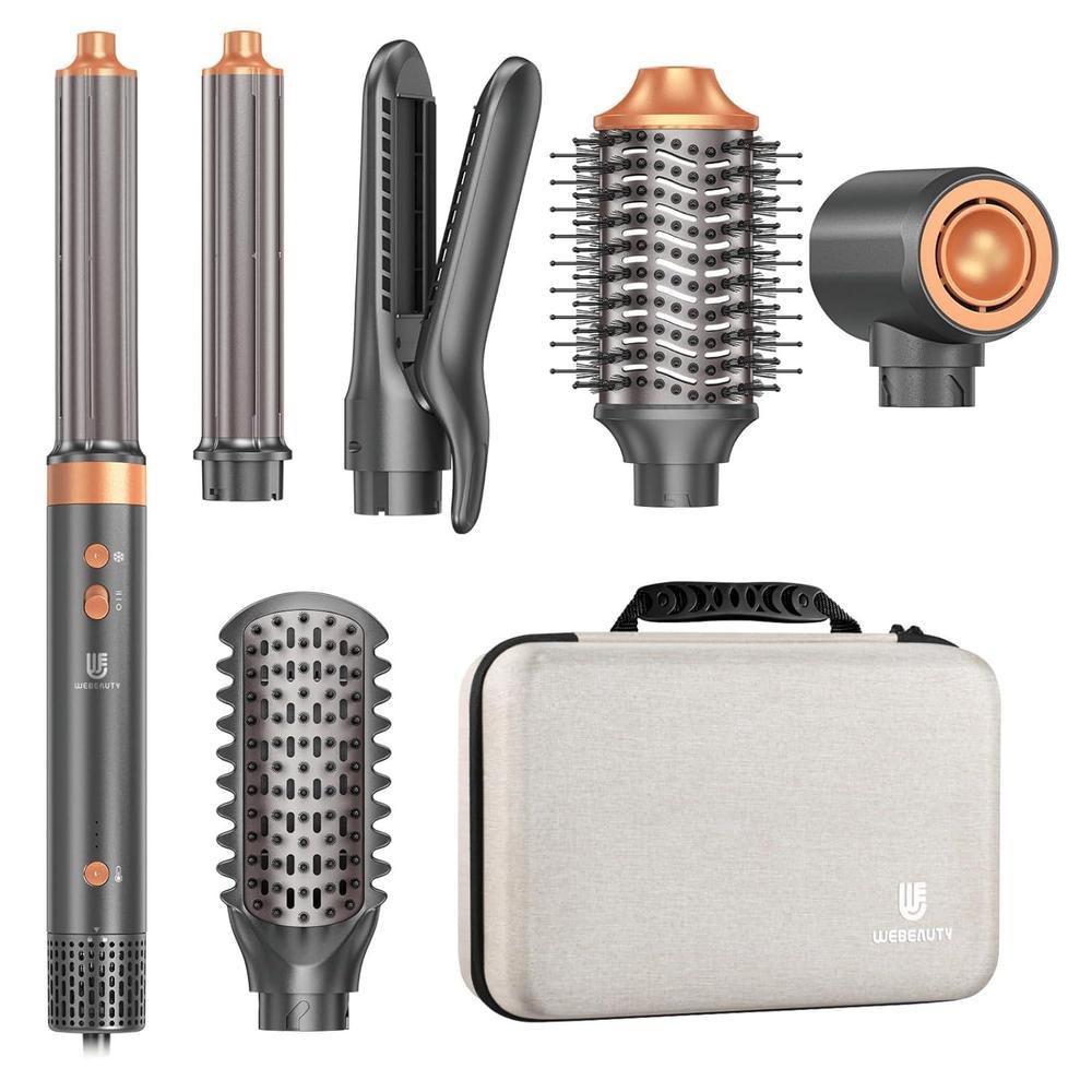 Cepillo Secador Air Styler 7 En 1, Doble Voltaje Con Alisador, Rizador, Voluminizador
