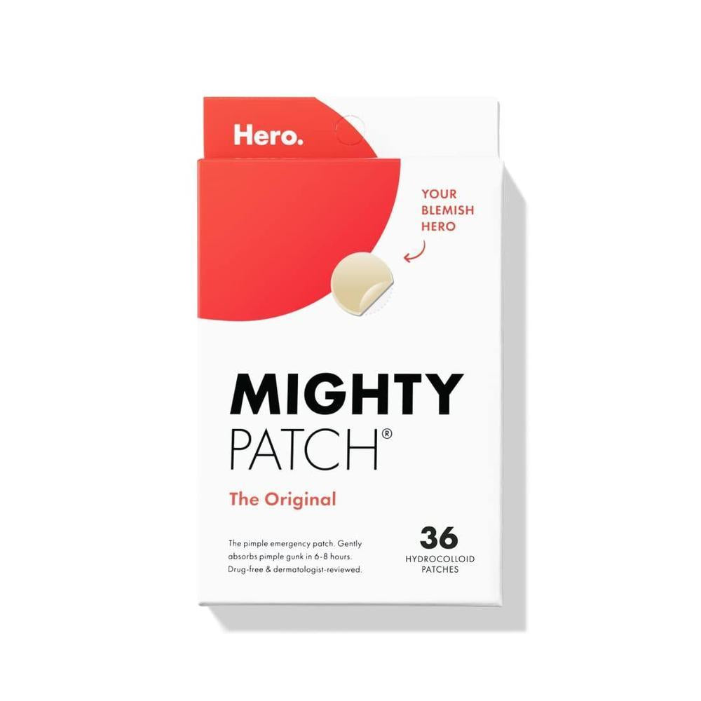 Parche hidrocoloide Mighty Patch de Hero Cosmetics para acné, cubre imperfecciones, vegano y cruelty-free