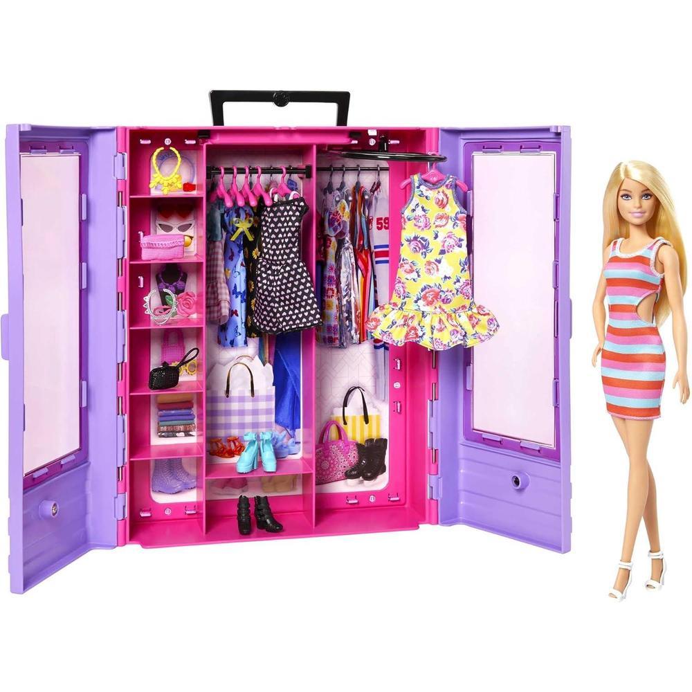 Barbie Fashionistas Ultimate Closet Con Muñeca Ropa Accesorios Y Perchas Ideal Para Regalo A Partir De 3 Años