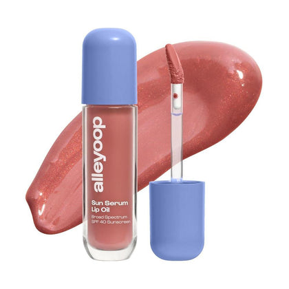 Sun Serum Aceite Labial SPF 40 - Aceite Labial con Color, Hidratante, Protector Solar para Labios Agrietados