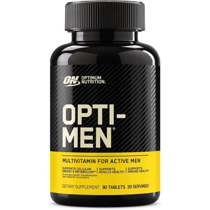 Optimum Nutrition Opti-Men, Vitaminas C, D, E, B12 y Zinc, apoyo inmunológico, multivitamínico diario, 90 unidades