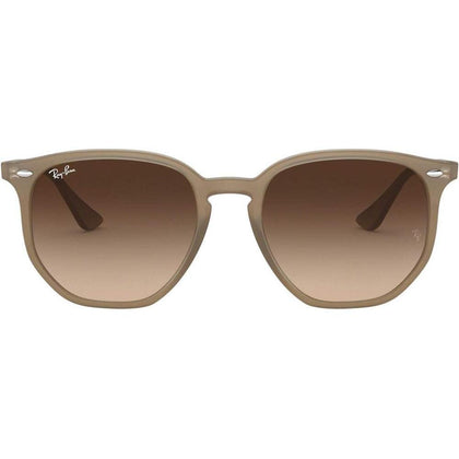 Ray-Ban Gafas de sol hexagonales modelo RB4306, diseño unisex, protección UV, lentes verdes G-15 no polarizadas