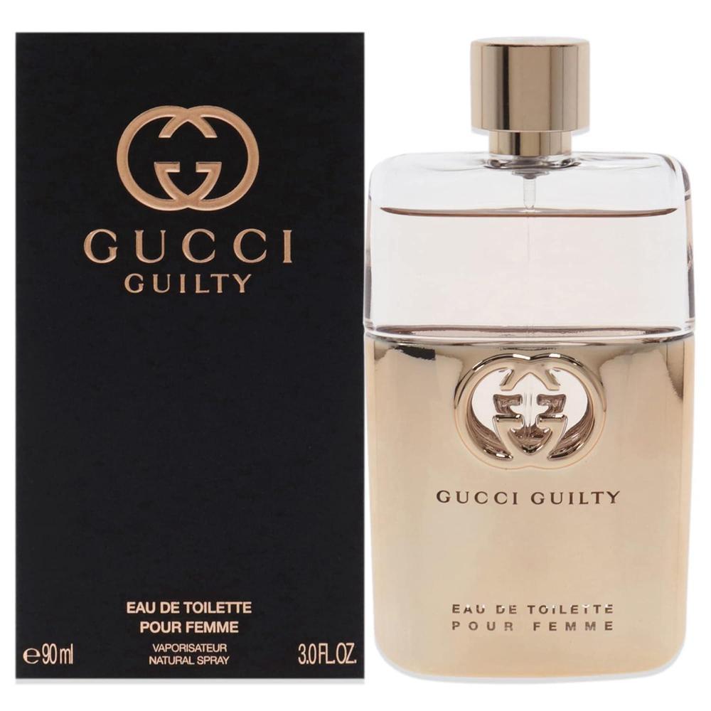 Gucci Guilty Eau De Toilette Spray para mujer, fragancia afrutada y sensual de la casa de diseño de Gucci