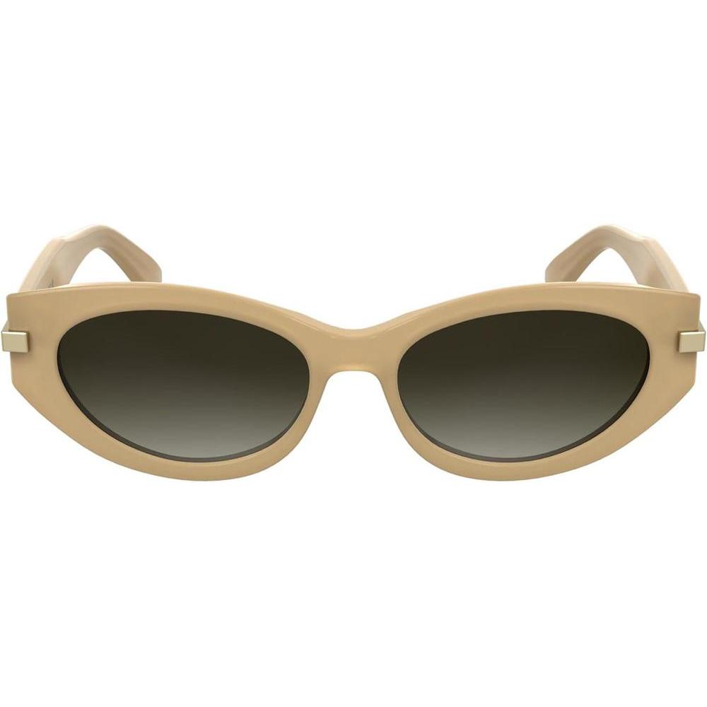Calvin Klein Gafas de Sol Mujer CK25502S Beige Opalino Lente Marrón Gradiente
