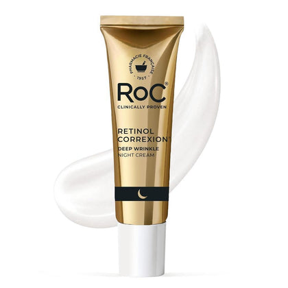RoC Retinol Correxion Crema De Noche Antienvejecimiento 0.5% Con Manteca De Karité Y Ácido Glicólico 15ml